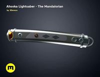 Ahsoka Short Lightsaber - The Mandalorian | 3D