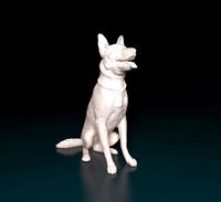 German shepherd dog | 3D
