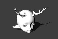 BJD doll ball joint doll elf head | 3D