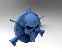 MEDALLON LLLAVERO PUNISHER MARVEL ARMAS | 3D