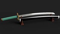 Demon Slayer Kimetsu no Yaiba - Muichiro Tokito Katana -Scabbard | 3D