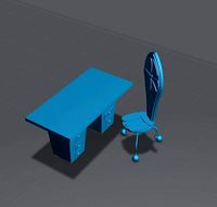 Jack Skellington Chair and Desk | 3D