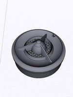 VINTAGE HUBCAP 3 BAR VIKING STYLE | 3D