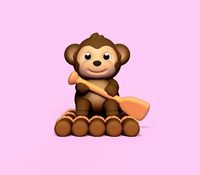 Monkey Raft | 3D