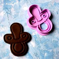 Baby pacifier Cookie Cutter | 3D