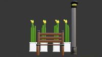 chair with bamboo | 3D