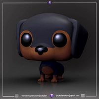 Funko Pop Dog V1 | 3D