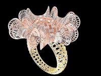 Modern jali ring stl verified | 3D