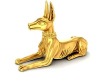 Egyptian Sitting Anubis Dog 3159 | 3D