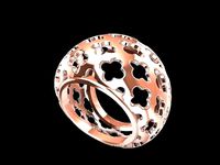 1 Modern jali tile ring  stl verified | 3D