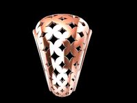 7 Modern jali tile ring  stl verified | 3D