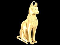 The Pharaonic Cat or Egyptian cat pendant 3156 | 3D