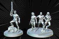 Marvel crisis protocol fury and shield agents | 3D