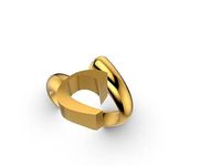 c alphabet ring stl verified | 3D