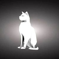 Cat statuette | 3D