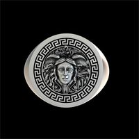 MEDUSA Gorgon jellyfish SIGNET RING | 3D