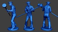 American Sailor Civil War Union StandTool2 ACWUS2 | 3D