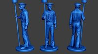 American Sailor Civil War Union StandTool ACWUS2 | 3D