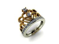 Fashionable Milgrain Ring | 3D