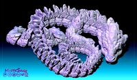 Flexy Atlantean Dragon - Print in Place - No Supports | 3D
