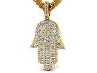 Hamsa Hand Pendant Necklace 3D print model | 3D