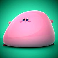 Kirby fanart -water-balloon mouth -Kirby and the Forgotten Land  | 3D