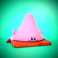 Kirby fanart - cone mouth - Kirby and the Forgotten Land | 3D