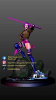 Psylocke jacket outfit | 3D