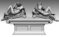 day and night by michelangelo  buonarroti | 3D