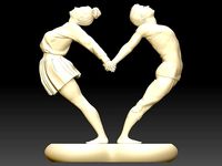 A HEART-SHAPE COUPLE | 3D