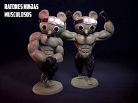 RATONES NINJAS MUSCULOSOS | 3D