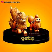 GROWLITHE ARCANINE - POKEMON EVOLUTION | 3D