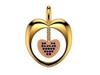 Diamond heart pendant stl verified | 3D