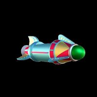 Astro Orbiter ride vehicle | 3D