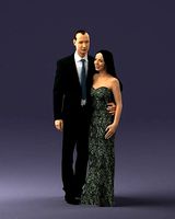 Couple in evening clothes 1224 3d print ready | 3D