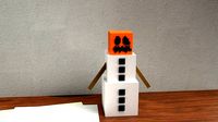 Minecraft  Snow Golem 3D print model | 3D