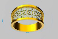 contemporary jali ring stl verified | 3D