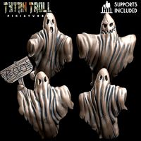Bedsheet Ghosts Bundle - Pre-Supported | 3D