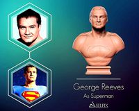 George Reeves bust sculpture  | 3D
