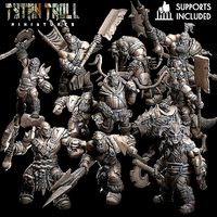 Orc Bundle - Pre-Supported | 3D