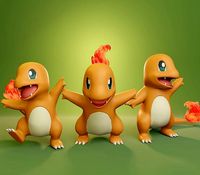 Pokemon -  Charmander with 3 different poses | 3D