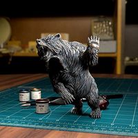 Bear Swiping - Pre-Supported | 3D