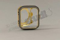 Apple iWatch series 6 44mm cover with diamonds | 3D