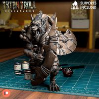 Gnoll Twin Blade - Pre-Supported | 3D