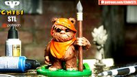Ewok Chibi STL for 3D Printing ChibiSTL 3DXM | 3D