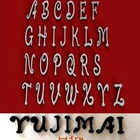YUJIMAI uppercase and lowercase 3D Letters STL FILE | 3D