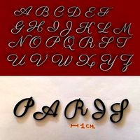PARISIENNE uppercase and lowercase 3D Letters STL FILE | 3D