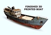 RC fishing boat | 3D
