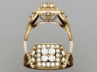 Wedding Ring 3D 0055 print model | 3D