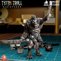 Gnoll Leader Raised - Pre - Supported | 3D